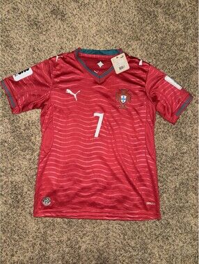 2026 Puma Portugal Home Ronaldo #7 CR7 Men Soccer Jersey Red | Camiseta Futbol